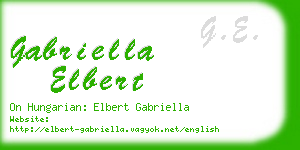 gabriella elbert business card